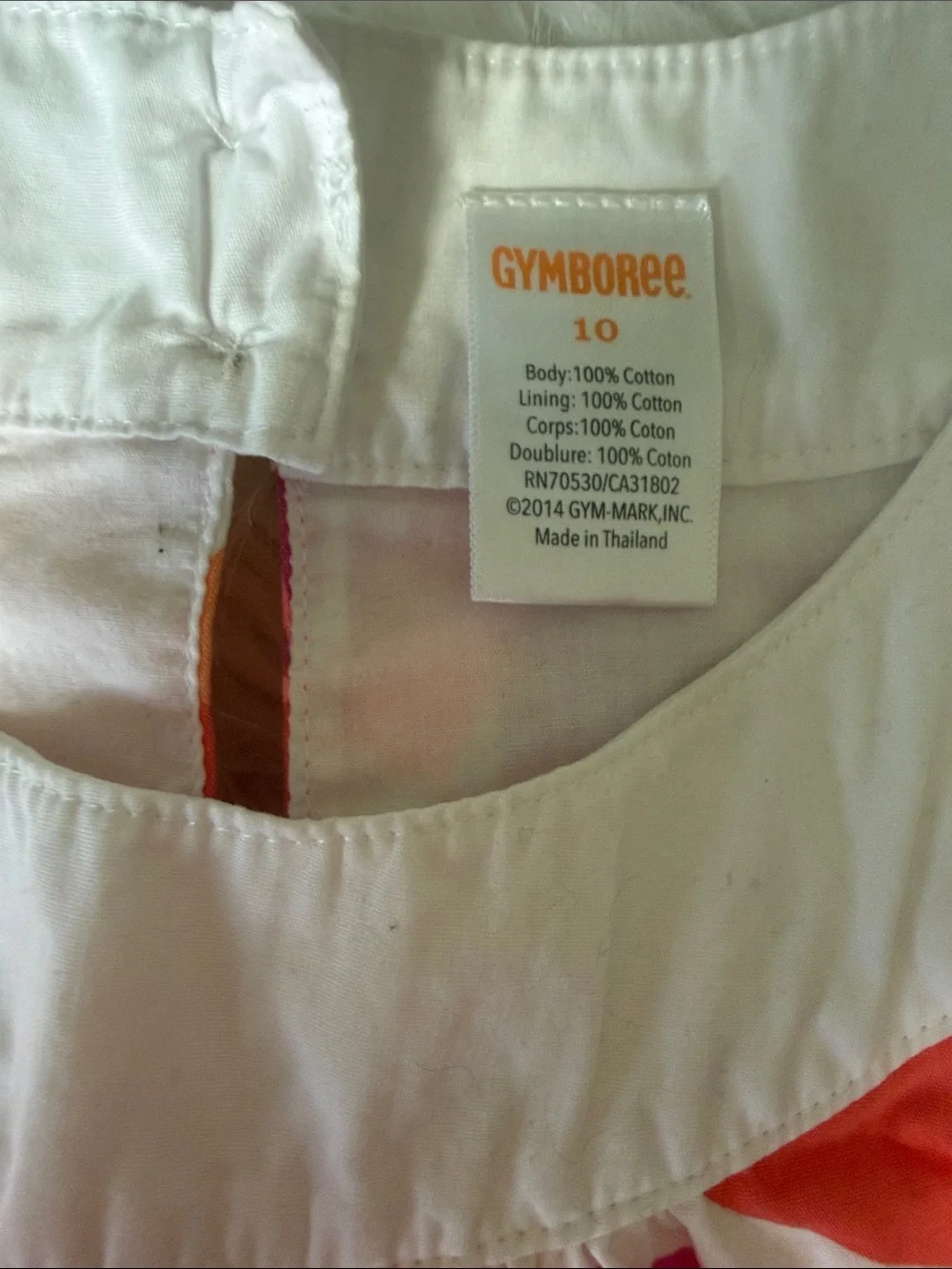 Gymboree Bright Geo Tank with White Collar